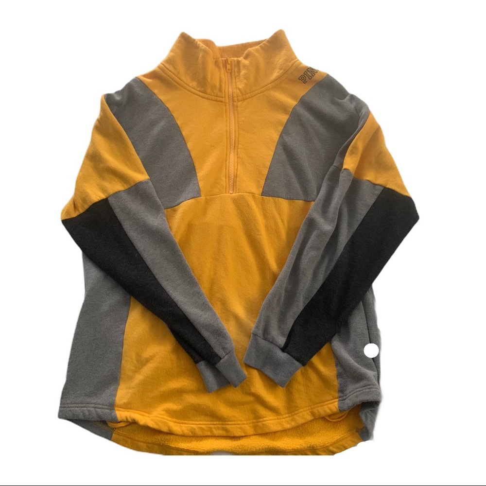 3/$35🌻 PINK Color Block Quarter Zip